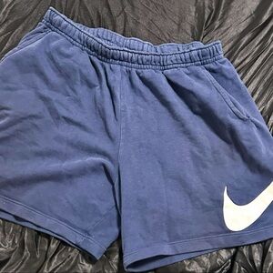 Nike Blue Athletic Shorts with Elastic Waistband